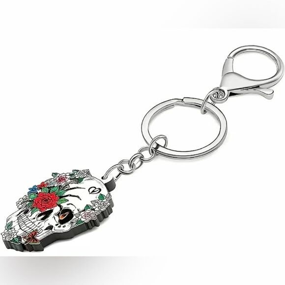 SMALL ‘DIA DE LOS MUERTOS’ KEY RING, 2 pieces - Picture 2 of 2
